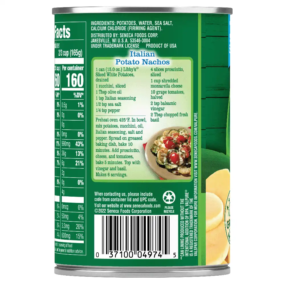 Sliced White Potatoes, 15 oz.