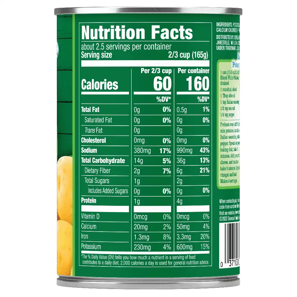Sliced White Potatoes, 15 oz.