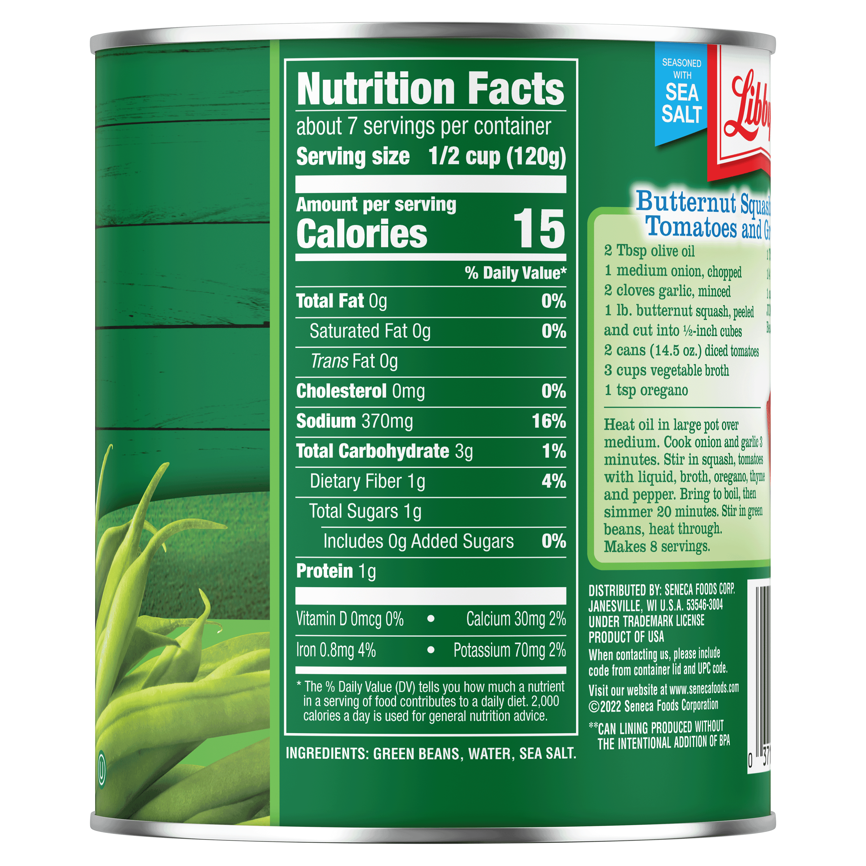 Cut Green Beans, 28 oz. Jumbo-Can