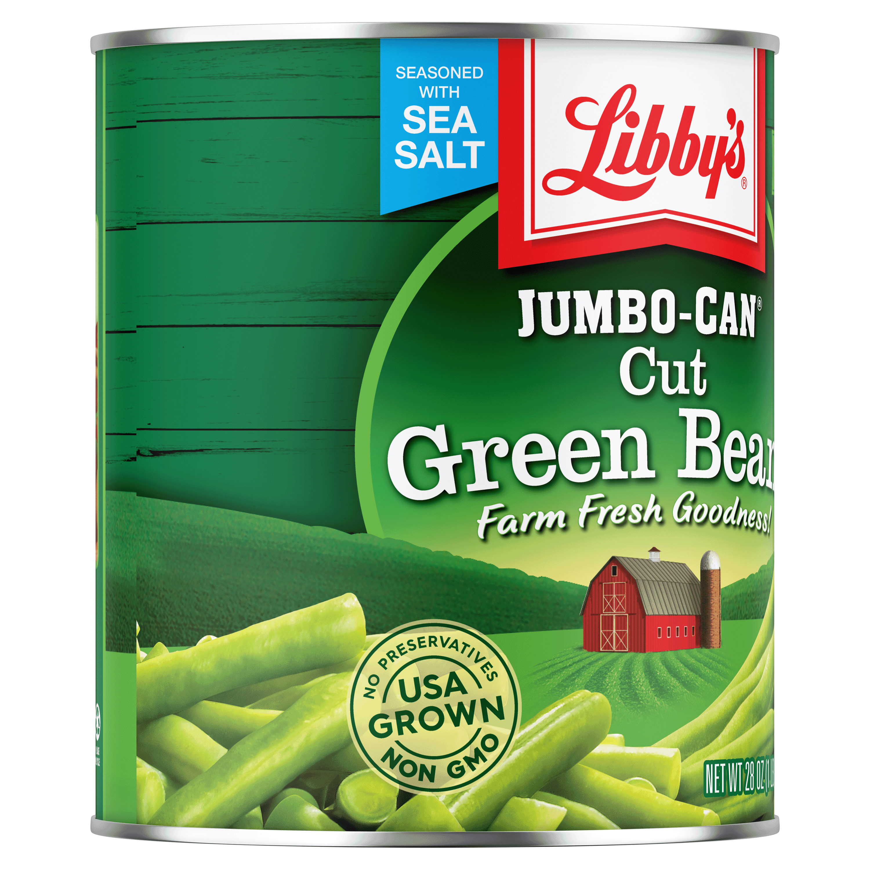 Cut Green Beans, 28 oz. Jumbo-Can