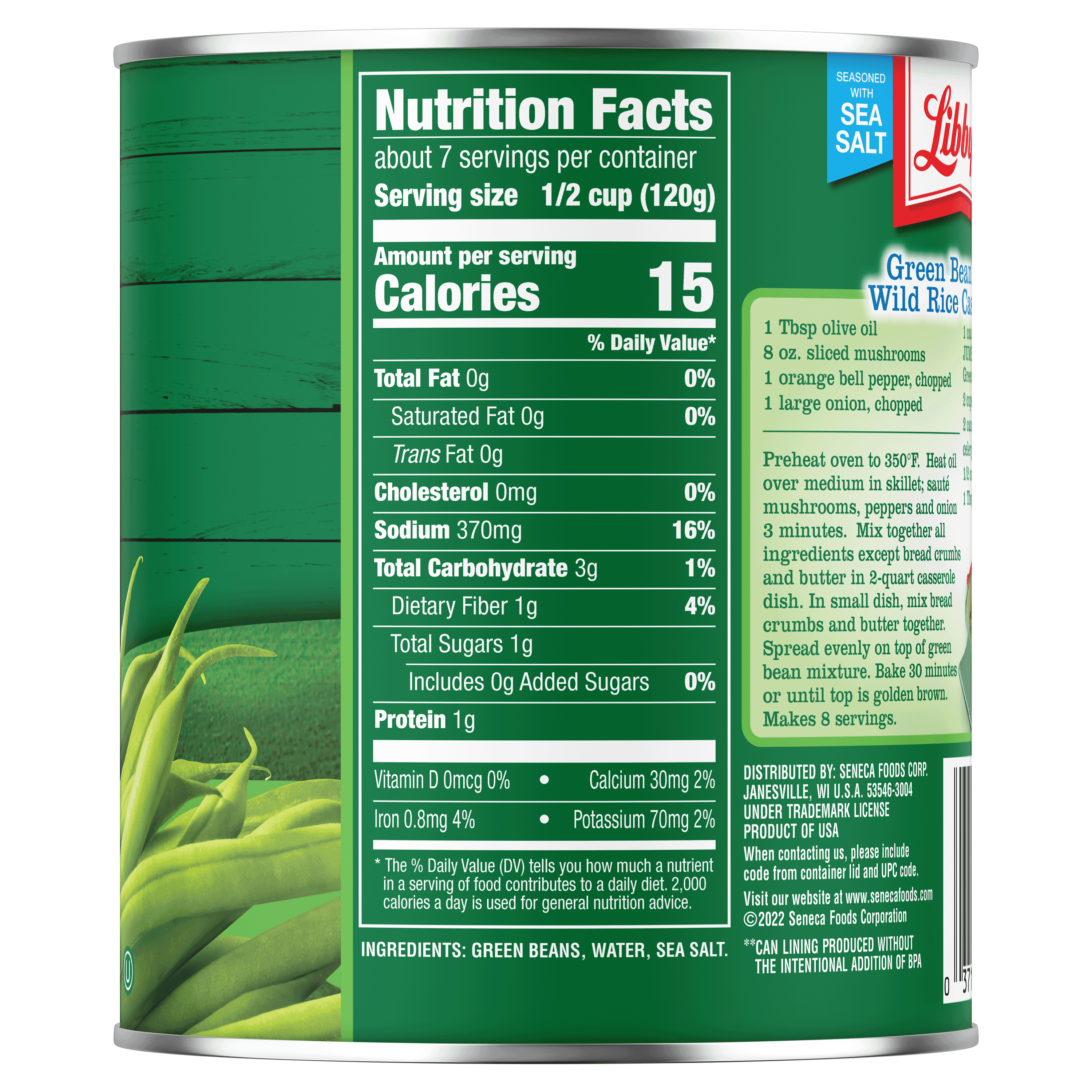 French Style Green Beans, 28 oz. Jumbo-Can