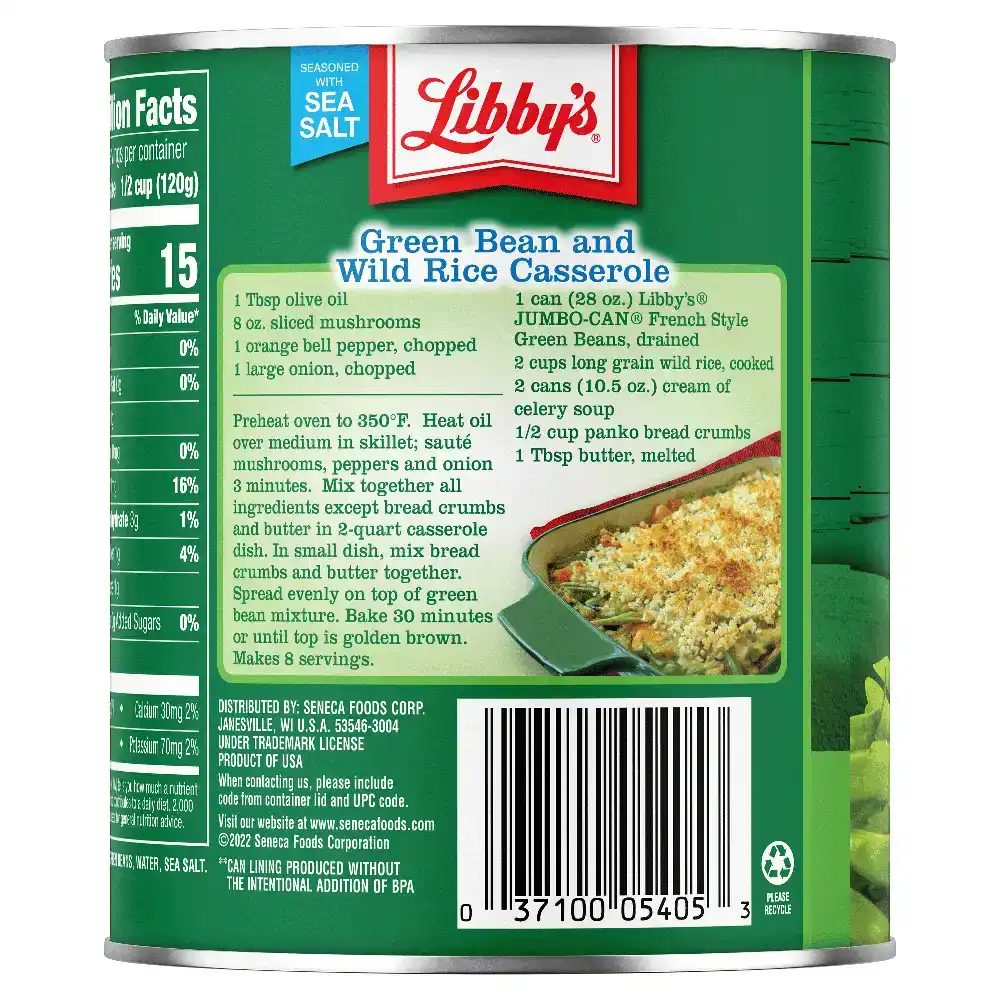 French Style Green Beans, 28 oz. Jumbo-Can