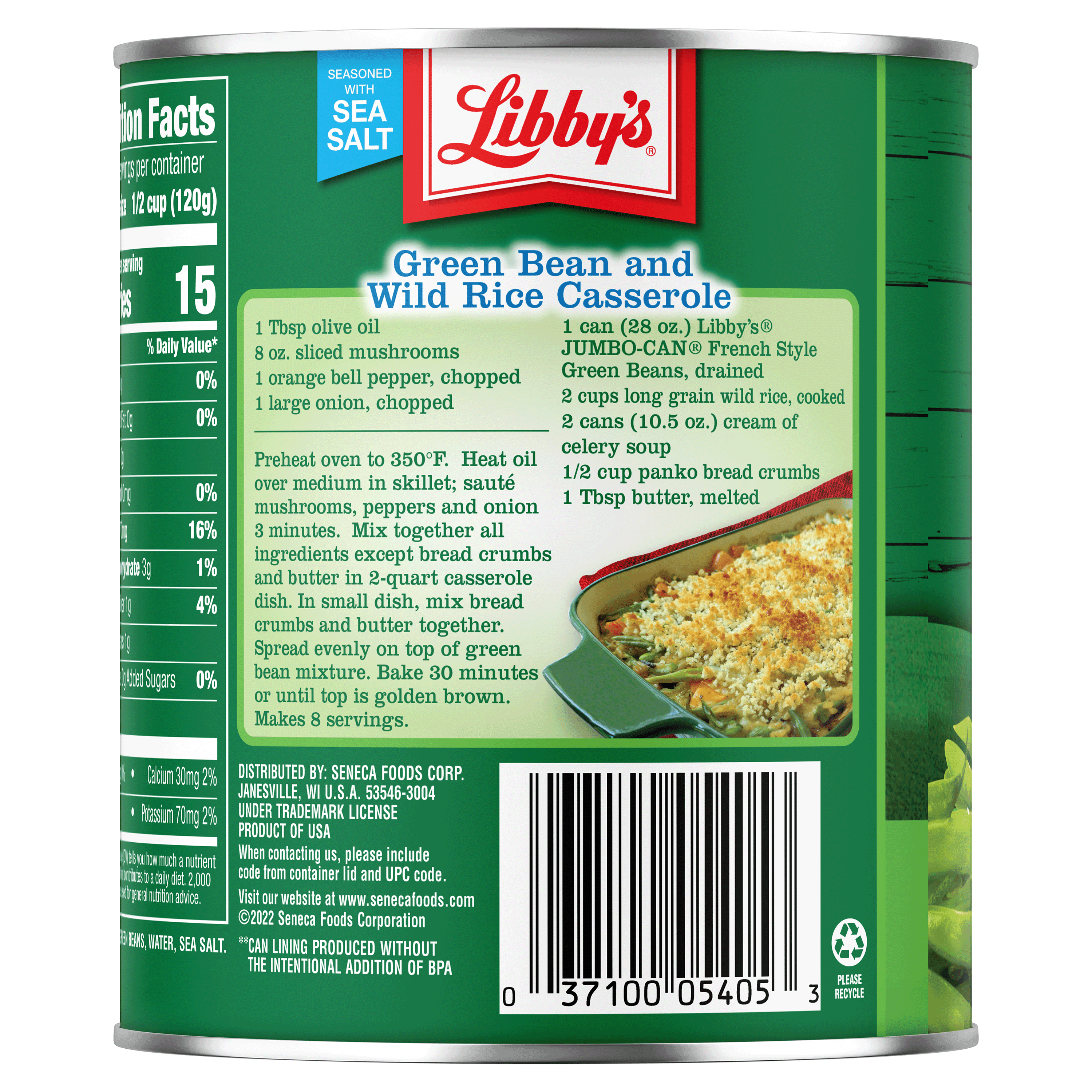 French Style Green Beans, 28 oz. Jumbo-Can
