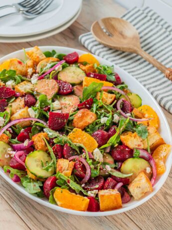beet panzanella salad