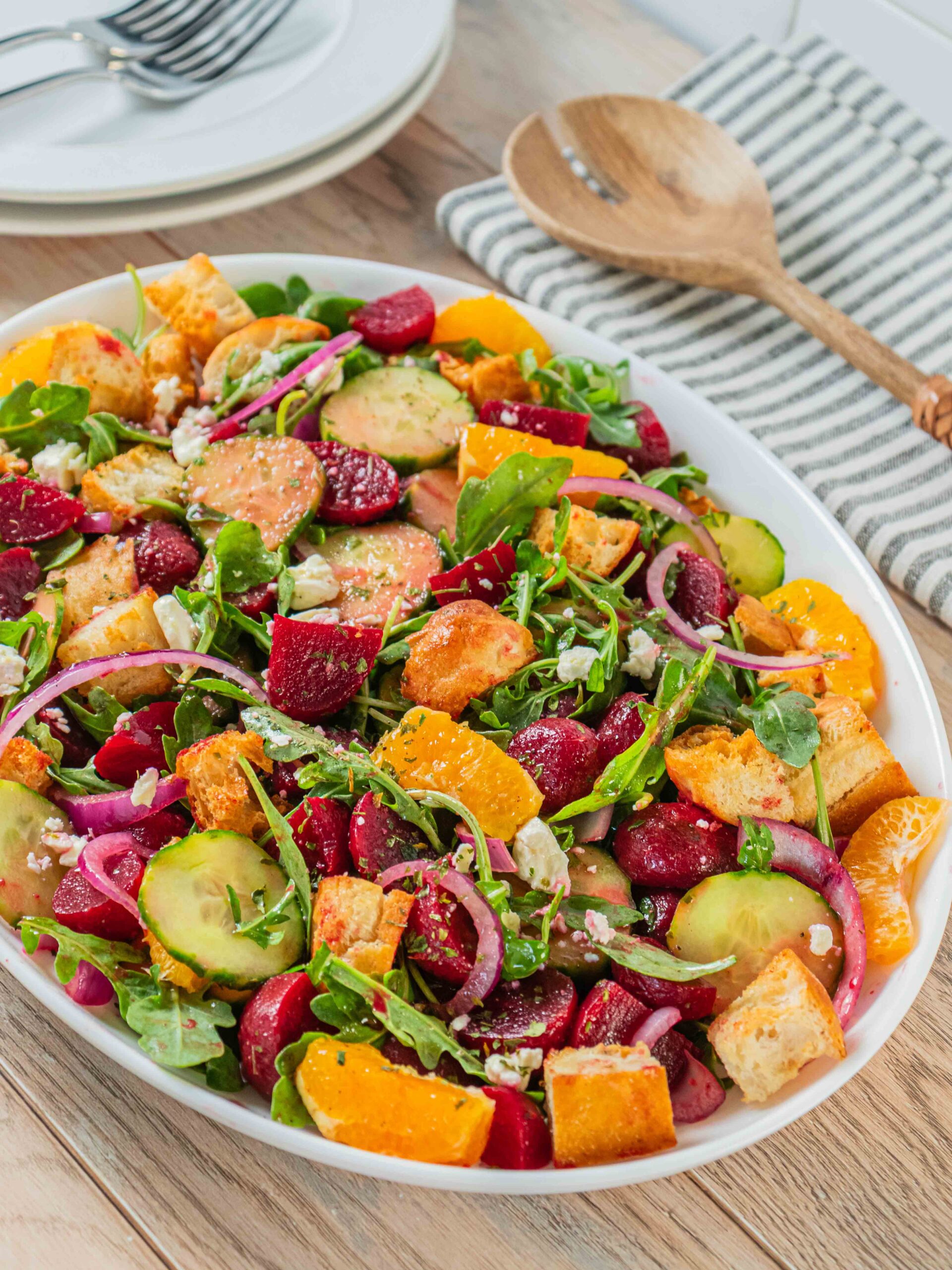 Beet Panzanella Salad