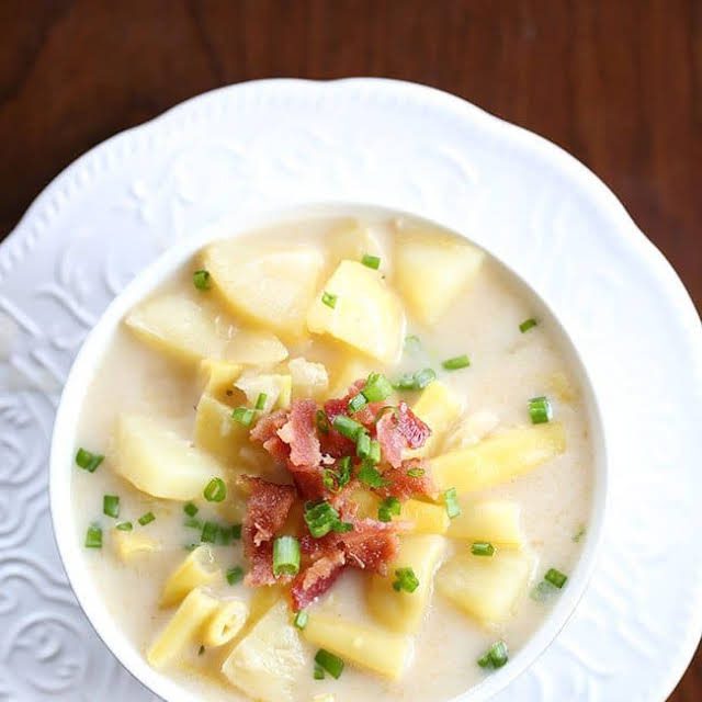 Creamy Wax Bean & Potato Soup