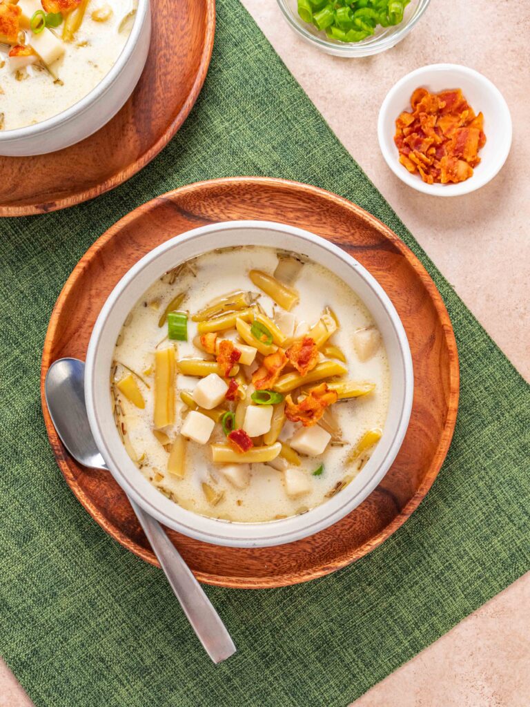 Creamy Wax Bean & Potato Soup