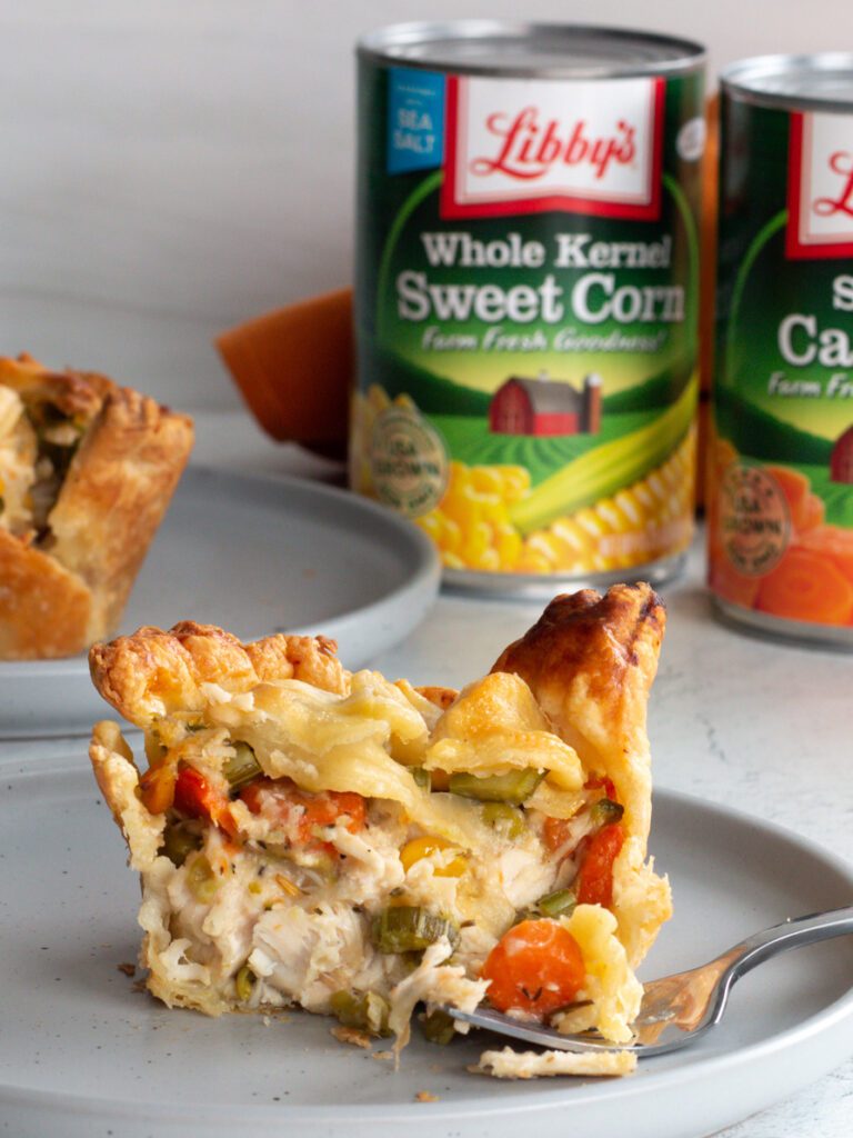 Puff Pastry Mini Turkey Pot Pies