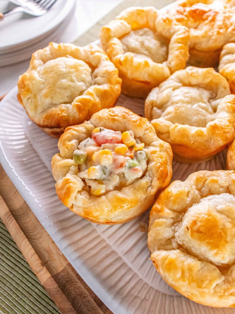 Puff Pastry Mini Turkey Pot Pies 