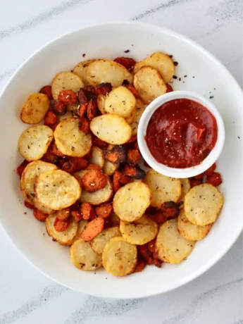 Air-Fryer-Potatoes-Carrots
