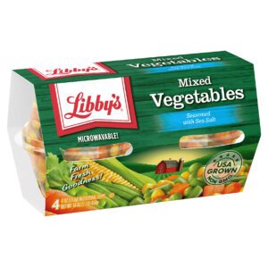 Mixed Vegetables, 4 oz. Cups, 4-Pack