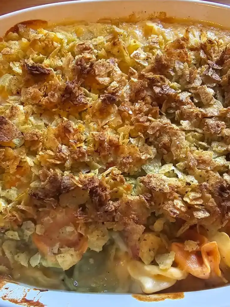 Creamy Tuna Mixed Vegetable Tortellini Casserole
