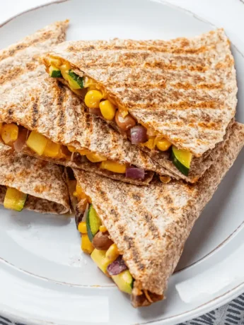 Grilled-Bean-and-Veggie-Cheese-Quesadillas