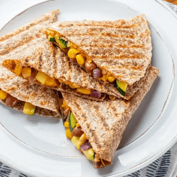 Grilled-Bean-and-Veggie-Cheese-Quesadillas